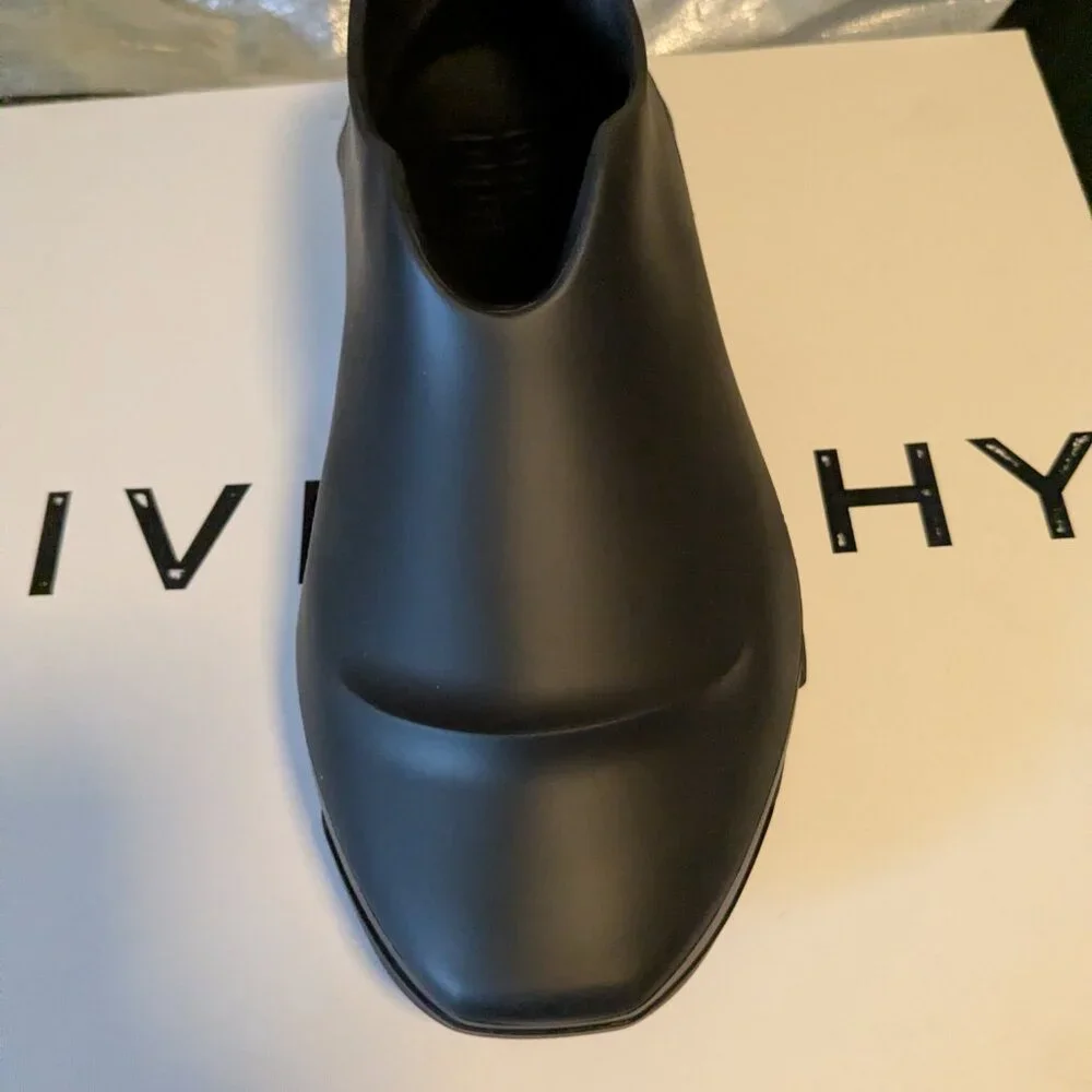 Givenchy Matte Black Slip-On Ankle Bootie